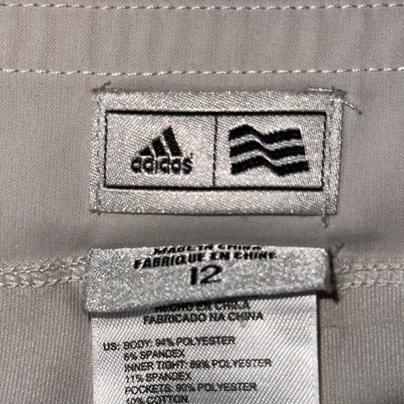 Beige Adidas size 12 Athletic Skort - Picture 6 of 7